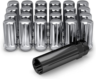 12mm x 1.50 Thread Size  Lug Nut, Chrome, 20-Pack