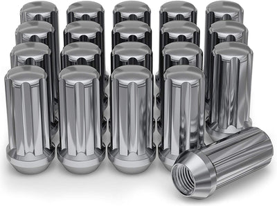 12mm x 1.50 Thread Size  Lug Nut, Chrome, 20-Pack