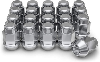 12mm x 1.50 Thread Size  Lug Nut, Chrome, 20-Pack